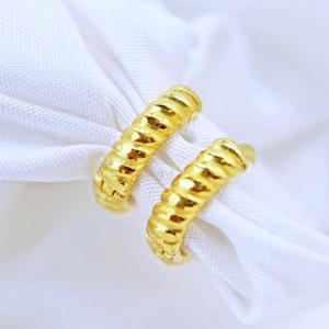 24k순금 로프 꽈베기 꼬임 원터치 귀걸이 3.75g