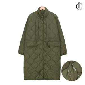 엘케이트 여성 롱패딩 누빔 퀼팅 경량 루즈핏 방수 스트링 점퍼 LRP001