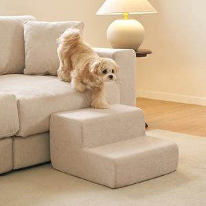 [삼익가구]베이직 와이드 논슬립 펫스텝 2단 강아지 계단