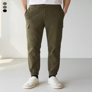 [닉스][NIX]유니) 기모 코튼컬러 풀밴딩 카고 테이퍼드 조거 (FNQWDYJ751M)