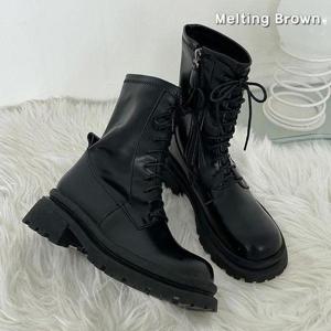 [멜팅브라운]여자 소가죽 키높이 워커 가을신발 MT88