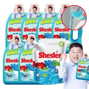 NEW 쉬슬러 퍼펙트 클린  에이프릴 고농축 액체세제 3.05L 6개 + 2.1L 리필형 1개