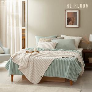 (SS)에어룸 럭스컬렉션 고밀도 라셀퍼 이불 겸 담요1+ 퍼쿠션(솜포함)