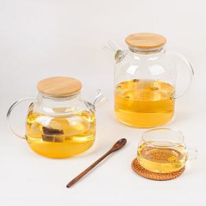 투명유리 티포트 차 주전자 1000ml 2P