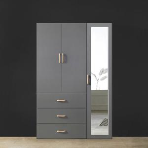 (착불) 이엔 (3서랍옷장+400거울옷장) 1200 장롱세트 시스템장 원룸 드레스룸 3단 장농