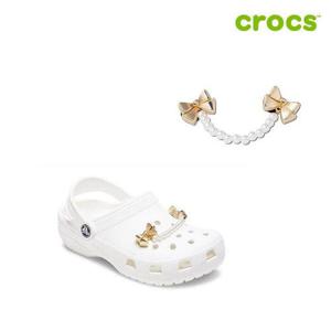 [크록스]진주 리본 체인 지비츠 10014461_CA