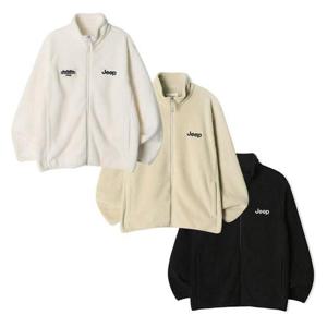 지프 남녀공용 플리스 하프넥 집업 자켓 3종 라인업