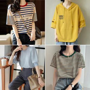 ★균일가★ [유니제이] 데일리 반팔니트/반팔티셔츠/7부/조끼/카라니트/면티셔츠