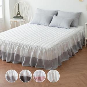 먼지없는 호텔식 톤앤톤 스커트 침대 프릴 매트리스 커버 퀸(Q)