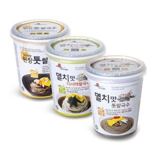 [완도바다가득] 3종 쌀국수컵면 (톳멸치/다시마멸치/톳된장맛 각 5개)