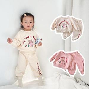 [RGOMQP59]러블리베어 아동 긴팔 상하세트 205107 아기옷