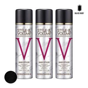 [기타 (뷰티)]더마클라센 스타일앤 볼륨짱짱 흑채 스프레이 블랙 120ml x3