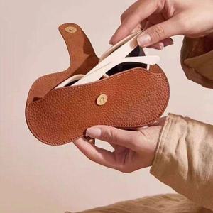 [에이치에스라이프]선글라스 썬그라스 자외선차단 휴대용 케이스 안경 보관함 가죽 파우치 집