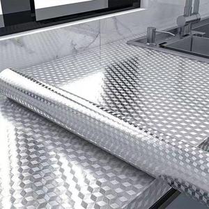 오염 방지 열내구성 은박 주방 시트지 씽크대 벽지 (WE4FA70)