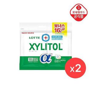 갤러리아_[롯데] 자일리톨 알파 오리지날 102g 리필 X 2개입