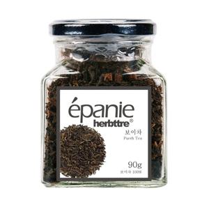 에빠니 운남성 보이차 유리병(대) 90g 허브 잎차 중국차