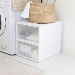 [TV][단독특가][대형M 1+1세트] 아이리스 플라스틱 서랍장 수납장 정리함 수비르 대형M