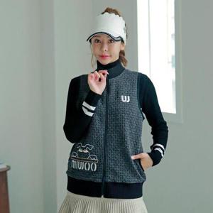 [제이투제이]제이투제이 여성골프웨어 군살커버 w 와플 집업 빅사이즈 조끼