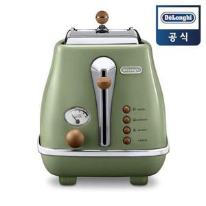 갤러리아_드롱기 아이코나빈티지 전기토스터 올리브그린 CTOV2003.GR