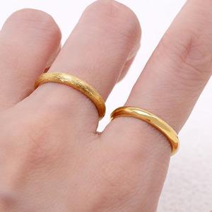 [골드모아] 순금 반지 (한돈 같은 반돈) 할로우 24k [유광 스지 엥게이지] 애끼 검지