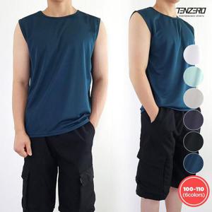 텐제로 여름 남자 민소매 메쉬 나시티셔츠 런닝티 운동나시 쿨티셔츠 이너티