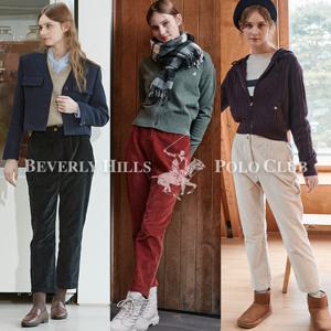 [론칭가 139,000원][비버리힐즈폴로클럽] 여성 코튼 브러쉬 베이비 코듀로이 팬츠 3종