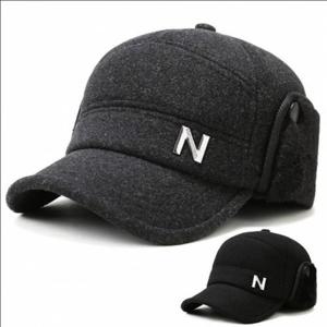 가을 모직 블랙 남자겨울모자 귀달이 N볼캡 (44K9r)