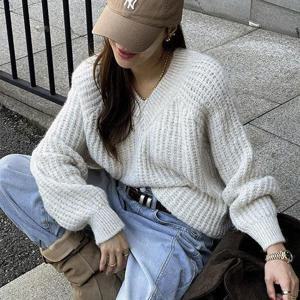 [난닝구]호콜브 브이넥루즈핏니트