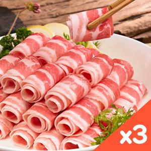 [자연맛남 돼지고기] 프리미엄 냉동 대패 삼겹살 칠레산 1.5kg(500gx3ea)