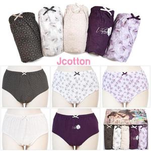 [제이투와이]여성맥시팬티 순면팬티 여자팬티 엄마할머니팬티 5종