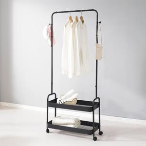 키모 이동식 수납 트롤리 행거 2단 600