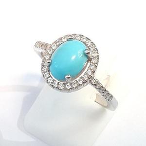 [블루케이] 하이퀄 터키석 원석반지240308-19실버925