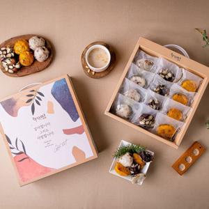 착한떡 영양가득 찰떡 3종세트 총 24개 (흑미모듬떡+모듬떡+호박모듬떡)