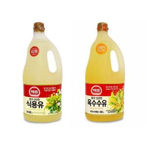 맑고 신선한 해표 식용유 1.8L 콩기름 옥수수유 식물성 기름