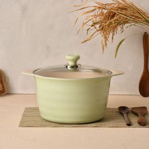 에코라믹 허브 IH 26cm 곰솥냄비+유리뚜껑