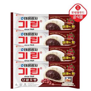 [롯데] 태풍상사 속까지 따뜻 기린이네 단팥호빵 4입 4봉(총 16입)