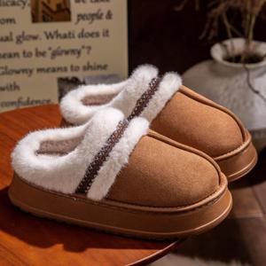 ♥ 겨울 윈디 스웨이드 털 슬리퍼 1켤레