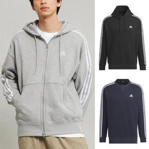 아디다스 3S 후드 집업 후드티 맨투맨 긴팔티 루즈핏 남녀공용 상의 3컬러 JF3931 JF3942 JF3943