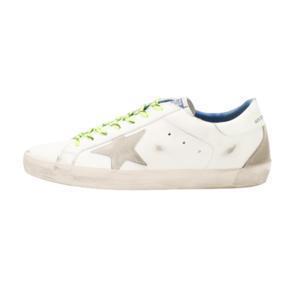 골든구스 슈퍼스타 스니커즈 남성 플루오 화이트 G36MS590 U67