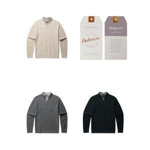 올젠 2025 F/W 신상품 셔츠레이어드 스웨터 3종택1 ZBF4ER1202