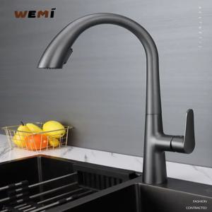 주방 수도꼭지, 냉온수 풀아웃 범용 텔레스코픽 숨겨진 수도꼭지, 주방 액세서리, 스테인레스 스틸 수도꼭지 주방