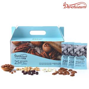 더채움 프리미엄 한줌견과 4종 25g 20봉 혼합 하루한줌견과