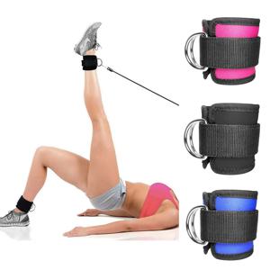 피트니스용 발목 스트랩 1팩, 버클이 있는 체육관에서 다리 근력 훈련을 위한 풀리, 스포츠 보호 장치, 안전 견인기