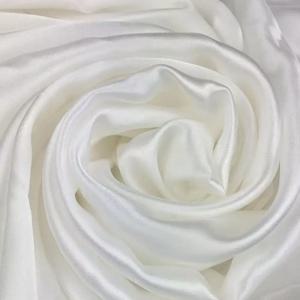 뽕나무 베이스 원단, 뽕나무 누에 격자 실크, 단색 실크, 샤무즈 실크 원단(화이트)