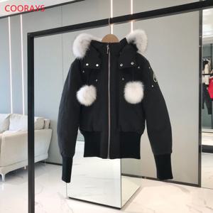 여성용 캐나다산 다운 재킷, 겨울 방수 코트, 90% 거위털 여성 재킷, 파커 익스페디션 코트 -30도용 °