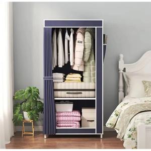 간단한 접이식 방진 보관 캐비닛, 가정 학생 침실 미니멀리스트 옷장, 부직포 옷장 정리함