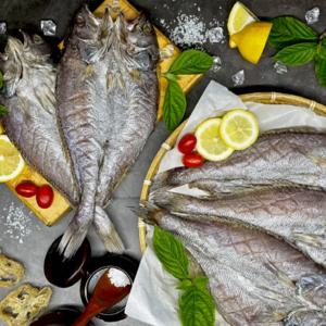 [푸디앤] 더 큰 반건조 민어 5미 1.5kg내외  /수라상에도 올라간 민어. 반건조 작업을 더해 쫄깃한 민어