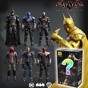 7 스타일 F5 배트맨 아캄 나이트 조립 모델 블라인드 박스 7 스타일 10cm 게임 액션 피규어 컬렉션 취미 모델 장식품 소년
