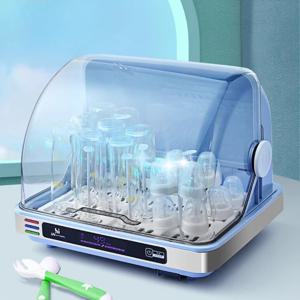 24H 따뜻한 공기 건조기가 포함된 3-in-1UV 젖병 살균기 유아 관리 배수 살균기를 위한 대용량 무균 보관 상자