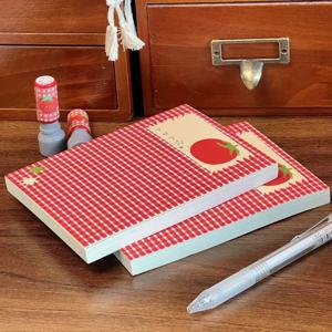 사랑스러운 토마토 노트 두꺼운 메모장 78-96 페이지 언라인 저널 쓰기 드로잉 스케치 저널링 마인드 맵